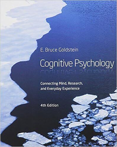 Test Bank For Cognitive Psychology: Connecting Mind, Research, and Everyday Experience 4th Edition