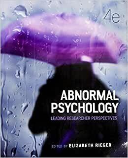 Abnormal Psychology Leading Researcher perspectives